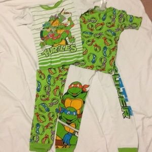 2Pair boys Teenage Mutant Ninja Turtle Pajamas